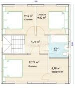 Проект дома "Б-112"112 кв.м — изображение 3