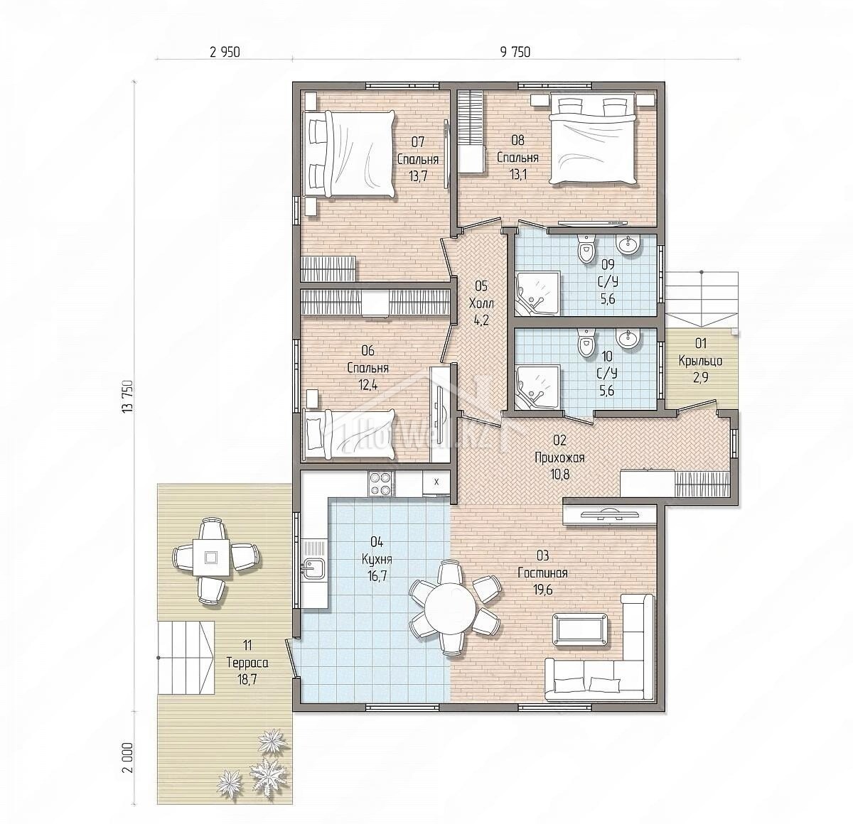 WhatsApp Image 2025-10-30 at 00.03.00 (1) Проект дома "Д-127" 127 кв.м. — изображение 2