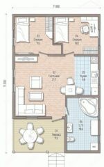 Проект дома "Н-77" 77 кв.м. — изображение 2
