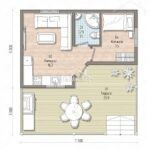 Проект дома "С-58" 58 кв.м — изображение 2