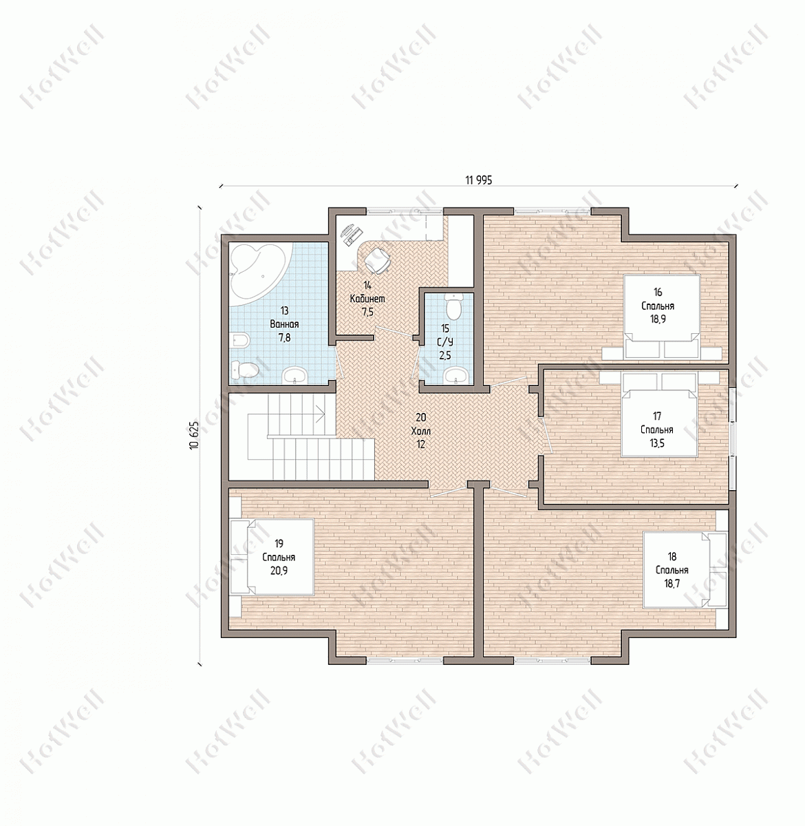 002 Проект дома «Н-324» 324 кв.м — изображение 3