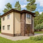 Проект дома Д-156 156 м² из СИП панелей, 2 этажа — HotWell.kz Алматы