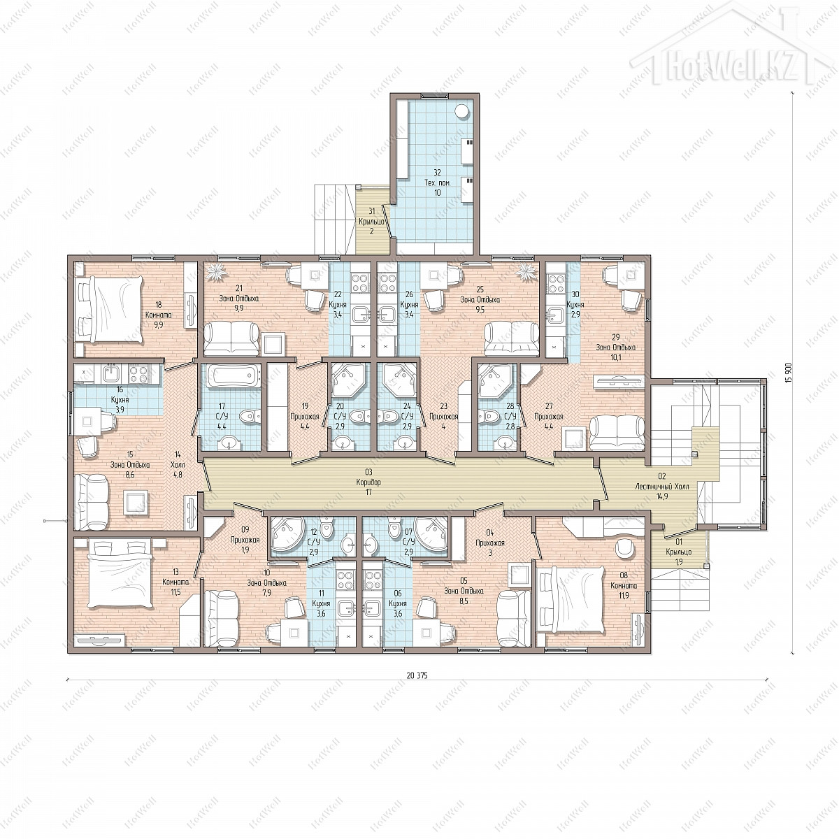 plan1-1.jpg Проект дома «П-434» 434 кв.м — изображение 2