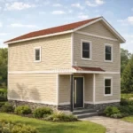 Проект дома Е-108 108 м² из СИП панелей, 2 этажа — HotWell.kz Алматы