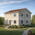 Проект дома Б-170 170 м² из СИП панелей, 2 этажа — HotWell.kz Алматы