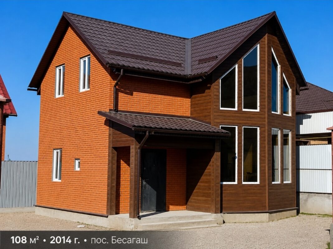 Дом из СИП-панелей 108 м², построенный HotWell.kz в Бесагаше