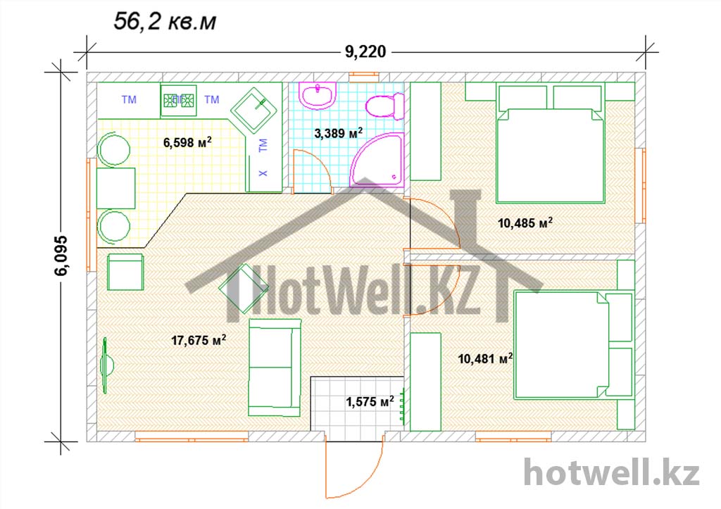 СИП дома из панелей в Нур-Султане (Астане) - Цена под ключ от 90 000 тг. - HotWell.KZ￼