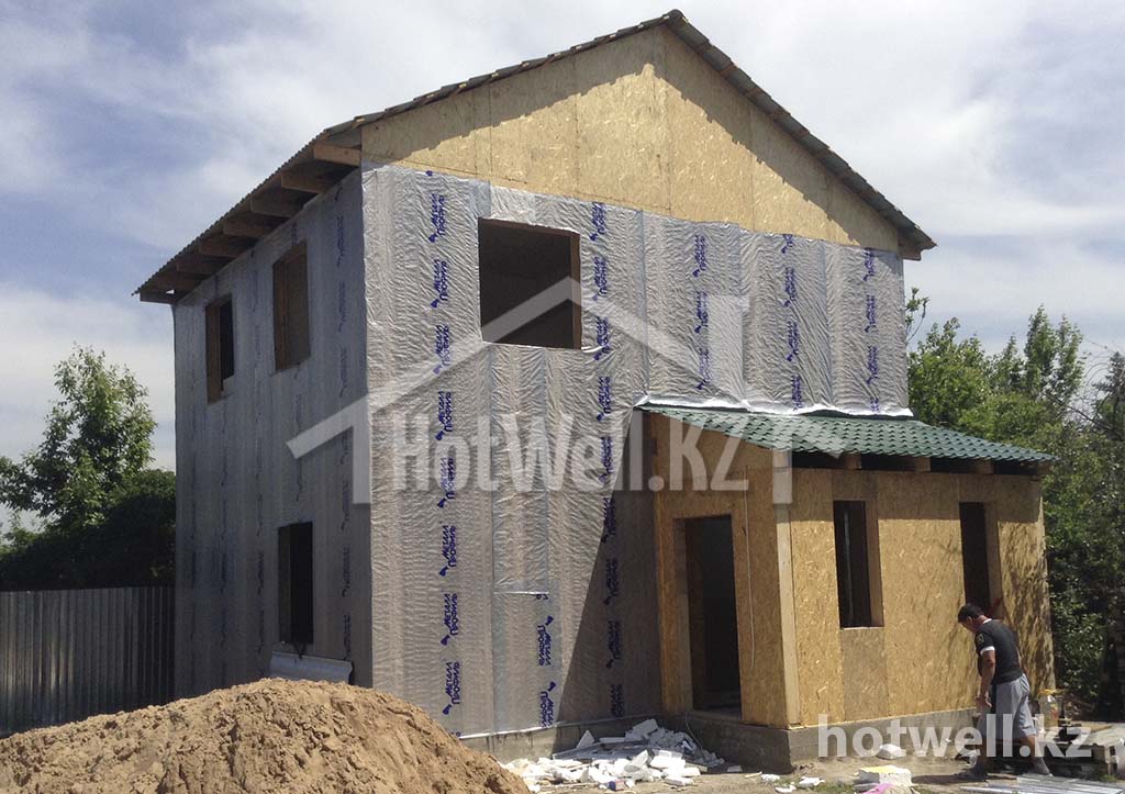 Деревянные дома купить в Алматы - Цена под ключ от 90 000 тг. м2 - HotWell.KZ