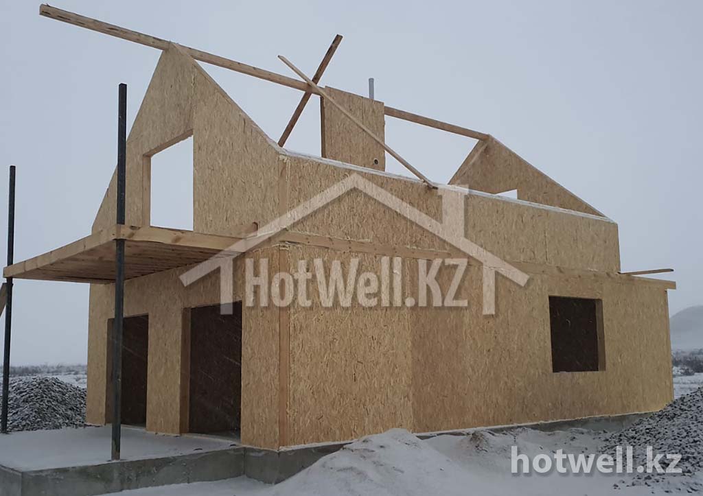 Постройка дома в Алматы - собственное производство панелей - HotWell.KZ
