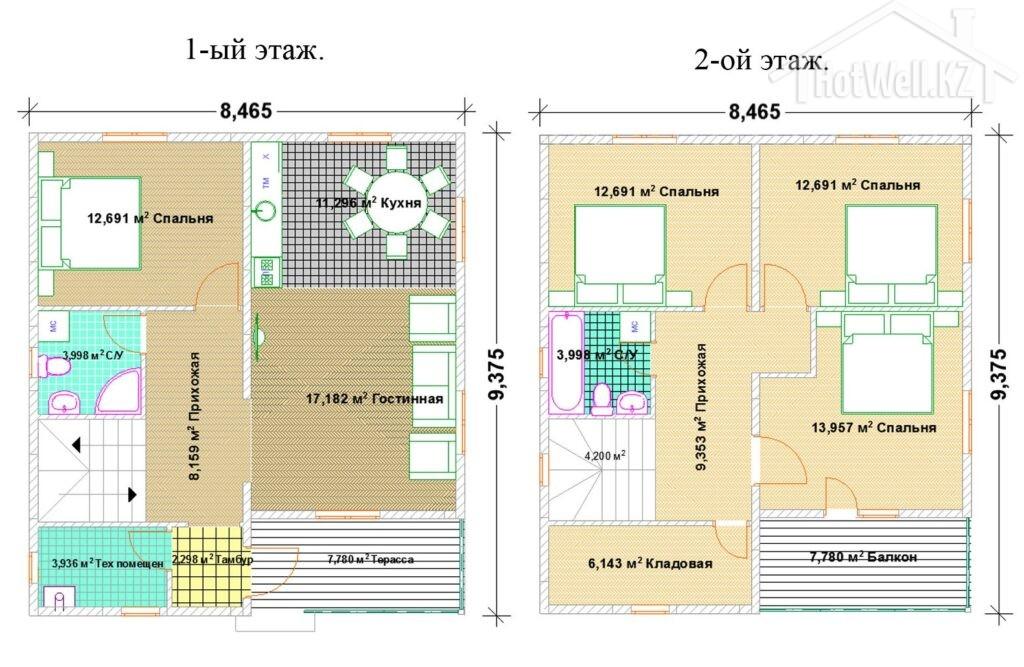 Построить дом в Актау - Строим по Казахстану. Цена от 45 000 тг. м2 - HotWell.KZ