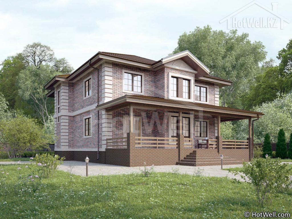 Проекты двухэтажных домов и коттеджей в Казахстане Нур-Султан (Астана) - HotWell.KZ