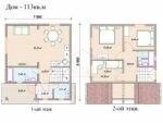 Проект дома "Б-113" 113 кв.м — изображение 2