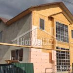 Проект дома «А-172» из СИП-панелей, 166 м² — двухэтажный дом из сип-панелей с панорамными окнами на этапе отделки | HotWell.KZ