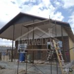 Проект дома «З-84» из СИП-панелей, 84 м² — двухэтажный дом с двускатной крышей и террасой | HotWell.KZ