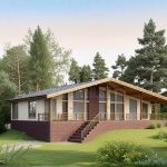 Проект дома «Р-267» из СИП-панелей, 267 м² — одноэтажный дом с цокольным этажом, террасой и панорамными окнами | HotWell.KZ