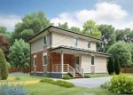 Проект дома «Н-151» из СИП-панелей, 151 м² — двухэтажный дом со штукатуркой и кирпичом, крыльцо с лестницей | HotWell.KZ