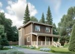 Проект дома «Ш-150» из СИП-панелей, 150 м² — двухэтажный дом с коричневым деревянным фасадом и крытой террасой | HotWell.KZ