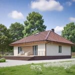 Проект дома «Б-172» из СИП-панелей, 172 м² — одноэтажный дом с вальмовой крышей, деревянным фасадом и террасой | HotWell.KZ