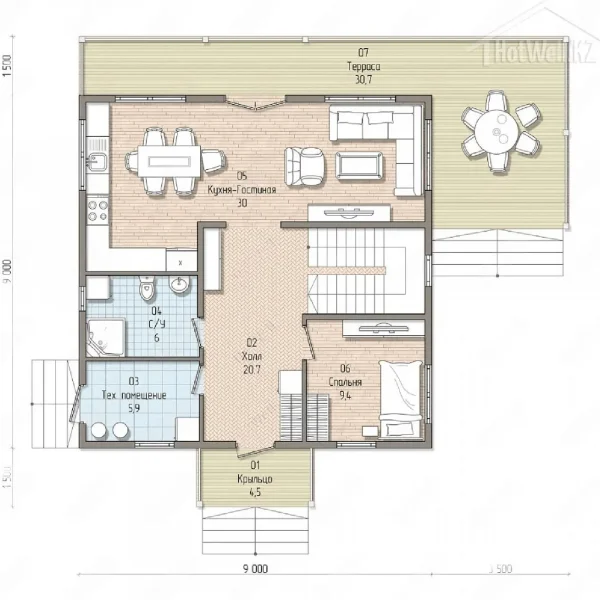 Проект дома «З-206» 206кв.м