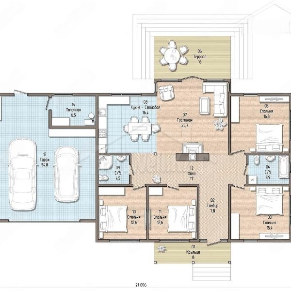 Проект дома «К-234» 234 кв.м.