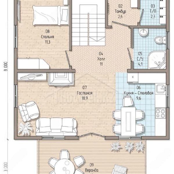 Проект дома «М-157» 157 кв.м