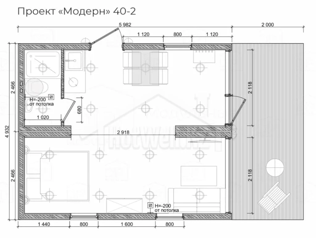 Бесплатные проекты одноэтажных домов - HotWell.KZ