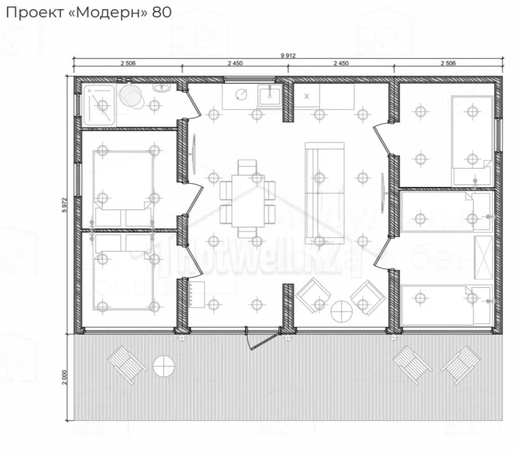 Дом из сэндвич панелей в Алматы - HotWell.KZ