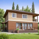 Проект дома Н-189 из СИП-панелей, 189 м² — HotWell.KZ
