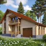 Проект дома Б-213 из СИП-панелей, 213 м² — HotWell.KZ
