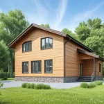 Проект дома В-198 из СИП-панелей, 198 м² — HotWell.KZ