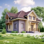 Проект дома Я-225 из СИП-панелей, 225 м² — HotWell.KZ