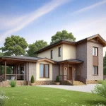 Проект дома Я-208 из СИП-панелей, 208 м² — HotWell.KZ