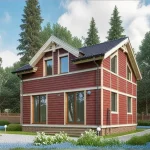 Проект дома А-123 из СИП-панелей, 123 м² — HotWell.KZ