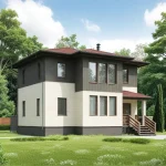 Проект дома А-131 из СИП-панелей, 131 м² — HotWell.KZ