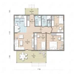 Проект дома «В-123» 123 кв.м2 — изображение 2