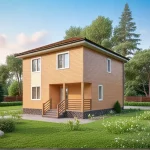 Проект дома М-117 из СИП-панелей, 117 м² — HotWell.KZ