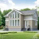 Проект дома М-125 из СИП-панелей, 125 м² — HotWell.KZ