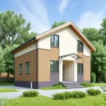 Проект дома О-118 из СИП-панелей, 118 м² — HotWell.KZ