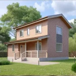 Проект дома П-125 из СИП-панелей, 125 м² — HotWell.KZ