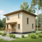Проект дома С-121 из СИП-панелей, 121 м² — HotWell.KZ
