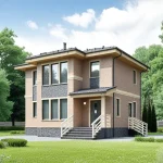 Проект дома Ш-125 из СИП-панелей, 125 м² — HotWell.KZ
