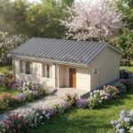 Проект дома В-80 из СИП-панелей, 80 м² — HotWell.KZ