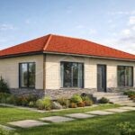 Проект дома О-96 из СИП-панелей, 96 м² — HotWell.KZ