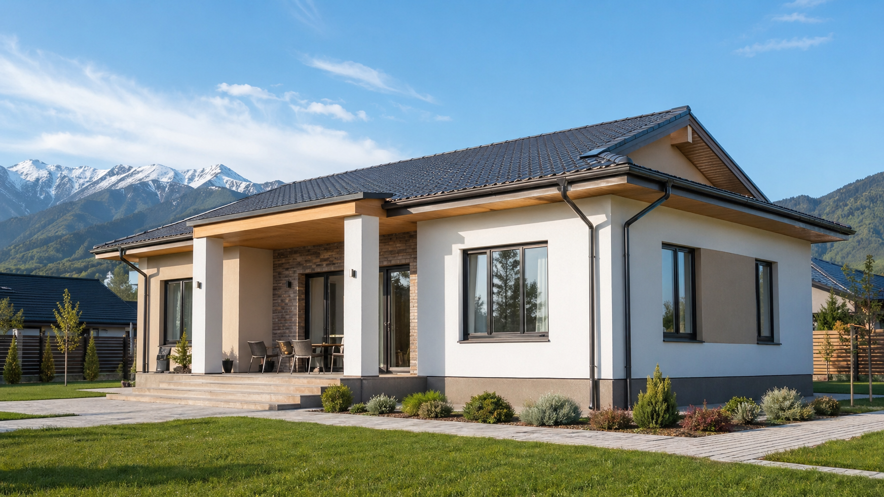 Современный дом из СИП панелей в Алматы — строительство в кредит и рассрочку в Казахстане 2026