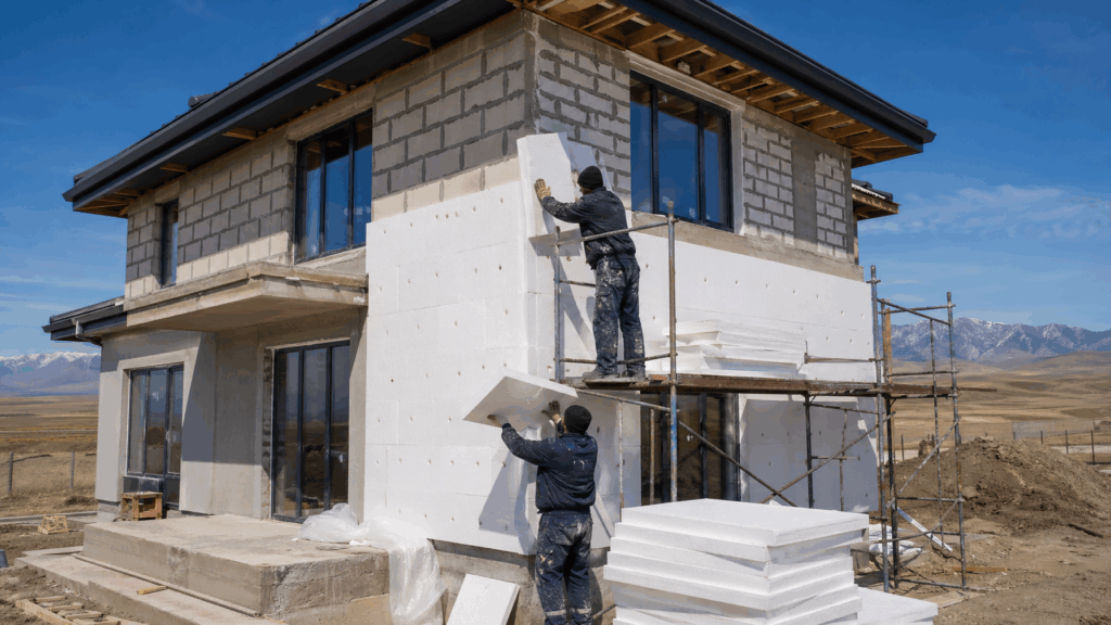 Утепление дома в Казахстане — монтаж теплоизоляции на стены частного дома