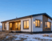 Дом из СИП панелей в Карагандинской области зимой