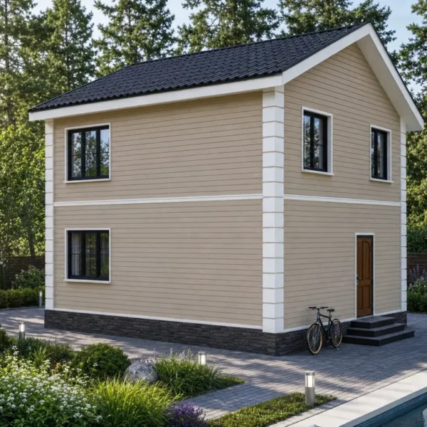 Проект дома «А-117», 117 м² — дом из СИП-панелей под ключ, 2 этажа | HotWell.KZ
