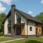 Проект дома «А-153Б», 153 м² — дом из СИП-панелей под ключ, 2 этажа | HotWell.KZ