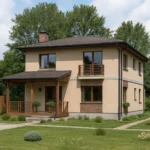Проект дома «А-173», 173 м² — дом из СИП-панелей под ключ, 2 этажа | HotWell.KZ