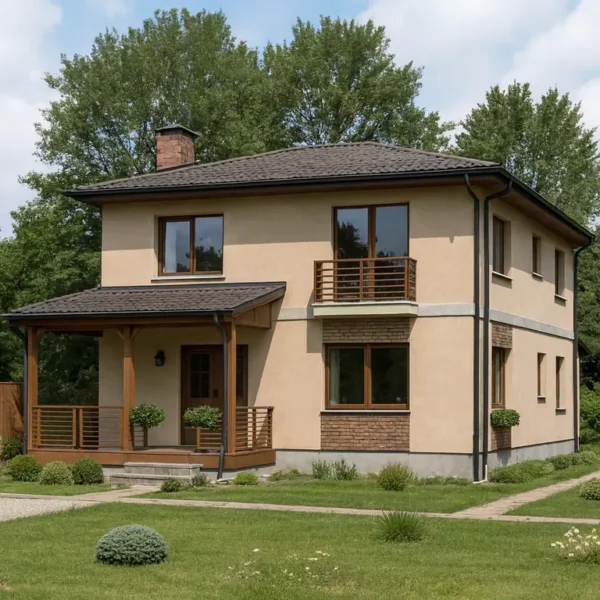 Проект дома «А-173», 173 м² — дом из СИП-панелей под ключ, 2 этажа | HotWell.KZ